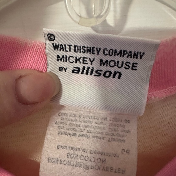 Disney Mickey Mouse Single Stitch vintage tie-dye t-shirt medium pink yellow EUC - Picture 4 of 6